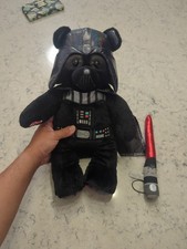 Build-A-Bear Darth Vader Plush Star Wars Iridescent Armor Cape  LightSaber 16  