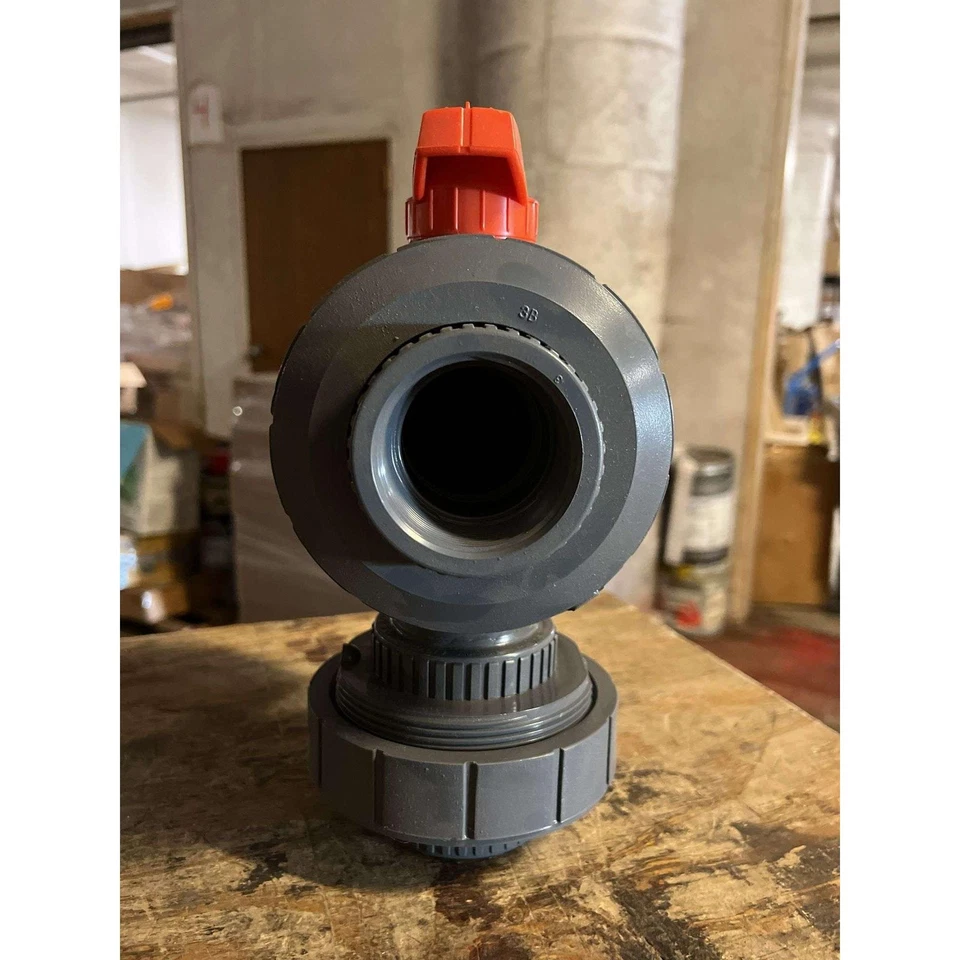 Nibco MA782AD Chemtrol Ball Valve 3Way True Union 2in FNPT PVC FKM T45M3-V - Image 4 of 4