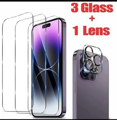 HD Screen Protection For iPhone 15 Pro Max Tempered glass Camera Lens