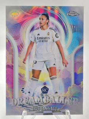 2025-26 Topps Chrome UEFA Womens Dream Baller Iris Santiago RC DB-15 Real Madrid