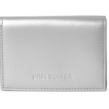 RRP US 550 Balenciaga Tri-fold Compact Wallet Unisex Grey NWT