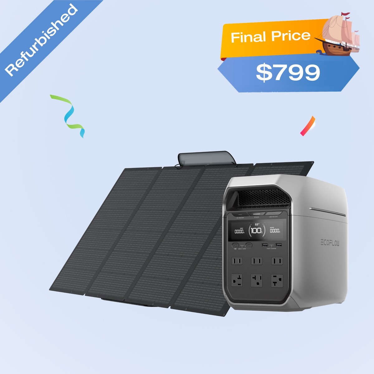 EcoFlow DELTA 3 1500W 1024Wh 新品、未使用 EcoFlow DELTA 3 (1024 Wh Capacity) Silver EFDELTA3-US - Best Buy
