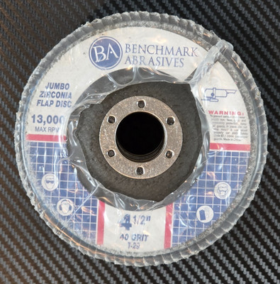 Benchmark Abrasives 4-1/2'' x 7/8'' T29 Zirconia Jumbo Flap Disc 5 Pieces