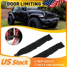 for Jeep Wrangler JK JKU JL JT Door Check Limiting Wire Strap Protecting Harness