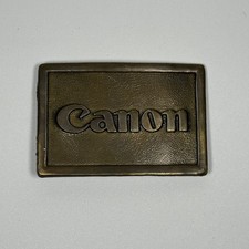 Vintage Canon Belt Buckle Camera Photography Ambico Brass VGUC