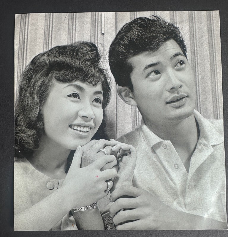1962 Akira Kobayashi Hibari Misora Red Flexi Disc Japan Heibon Magazine Insert