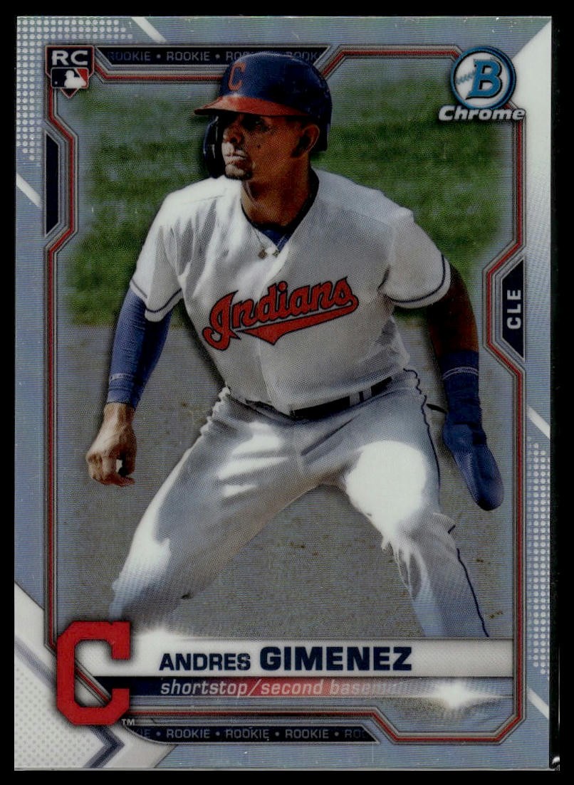 2021 Bowman Chrome #12 Andres Gimenez Refractor #/499