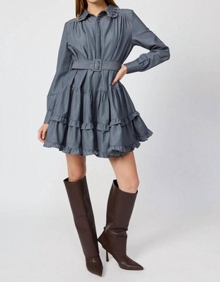 En Saison Angeline Ruffle Dress Size L