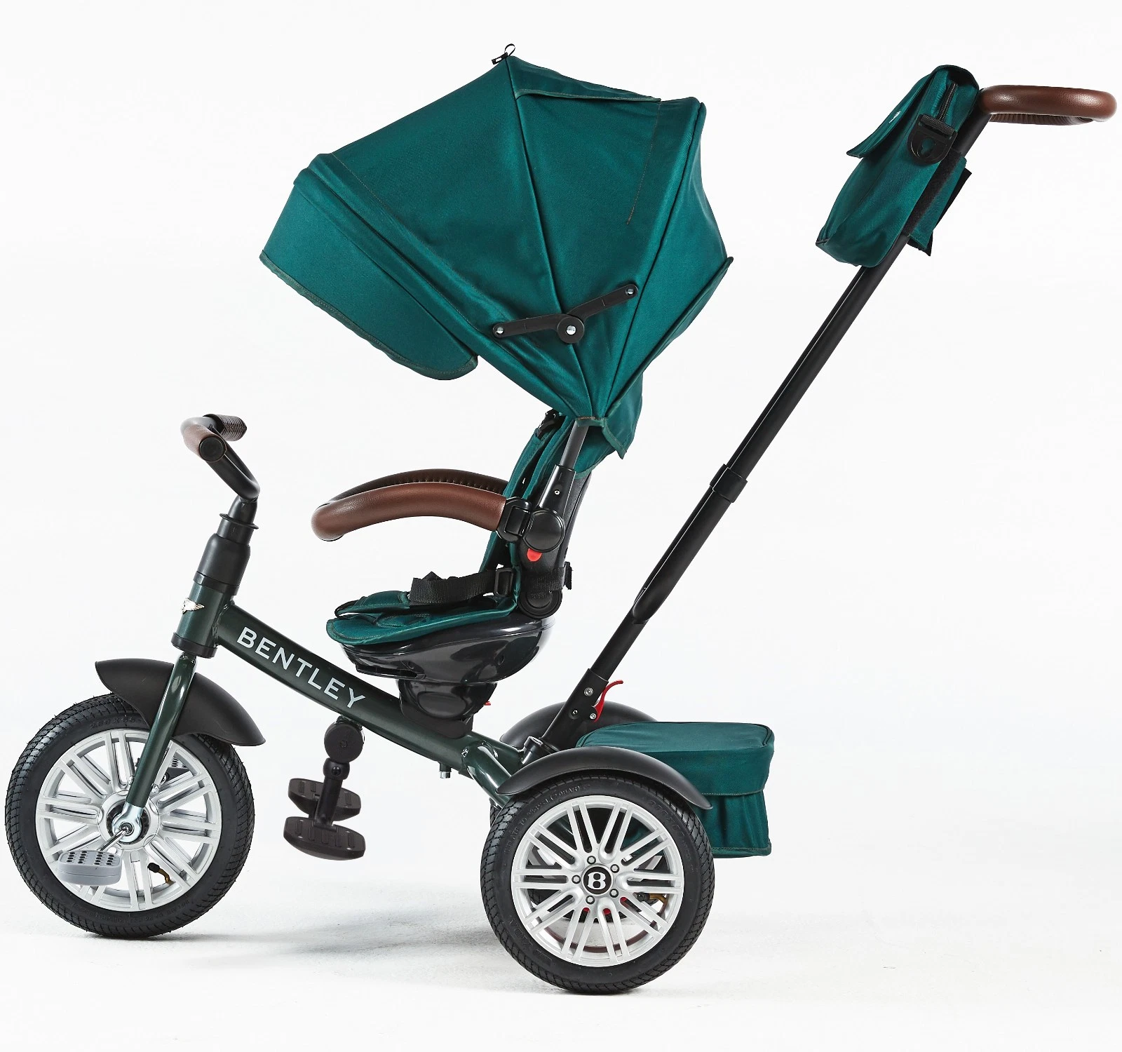 New BENTLEY PRAM GREEN British Race Seat Swivel Trike 6in1 Buggy Tricycle