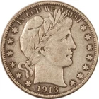1913-S BARBER HALF DOLLAR - HIGH GRADE CIRCULATED EXAMPLE!