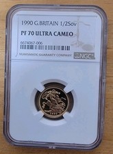 1990 Half SOVEREIGN TOP GRADE.