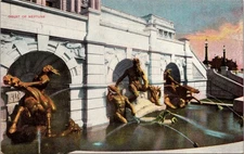 Court Of Neptune Library Of Congress Washington DC Unposted Postcard