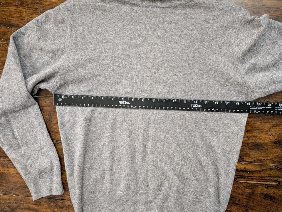 Suéter Pringle of Scotland 100 % cachemir cuello alto 38 cuello redondo jersey gris Foto 4 de 4