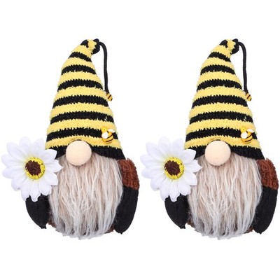  2 Pcs Bee Gnomes Bumble Bee Gnomes Gefüllte Gnomes Frühling Gnomes Plüsch Bee