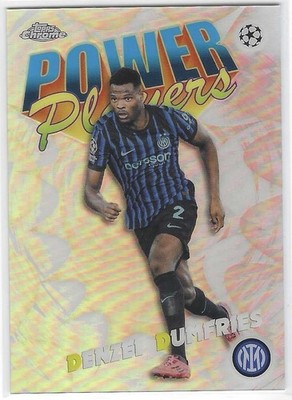 Denzel Dumfries 2025-26 Topps Chrome UEFA Club Power Players #PP24 Inter Milan