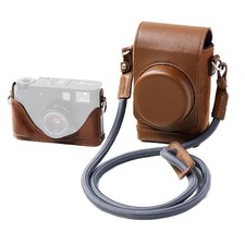 Leather Case Kit for FUJIFILM X Half, Retro Style Full-Cover Carrying Bag wit...