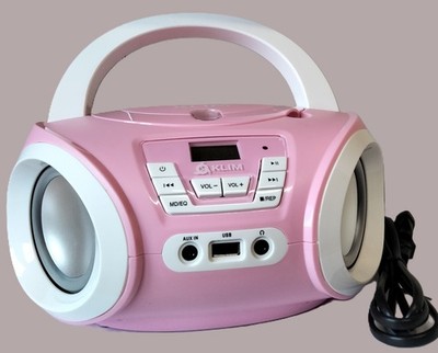 KLIM Candy Kids CD Player Für Kinder -  Ukw-Radio mit Batterien