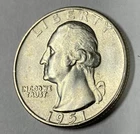 (B) 1951 - D  AU Washington Quarter  - 90% Silver