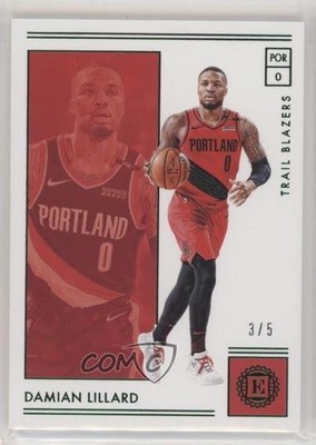 2018-19 Panini Encased Green 3/5 Damian Lillard #3 uk2