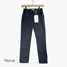 FRAME Women's Le High Straight Workwear Pants in Film Nior Size 25 MSRP 228