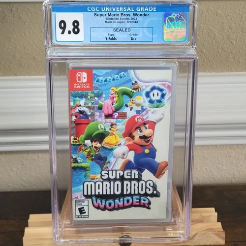 Super Mario Bros Wonder CGC 9.8 A++ 1st Print Nintendo Switch Graded 120234A