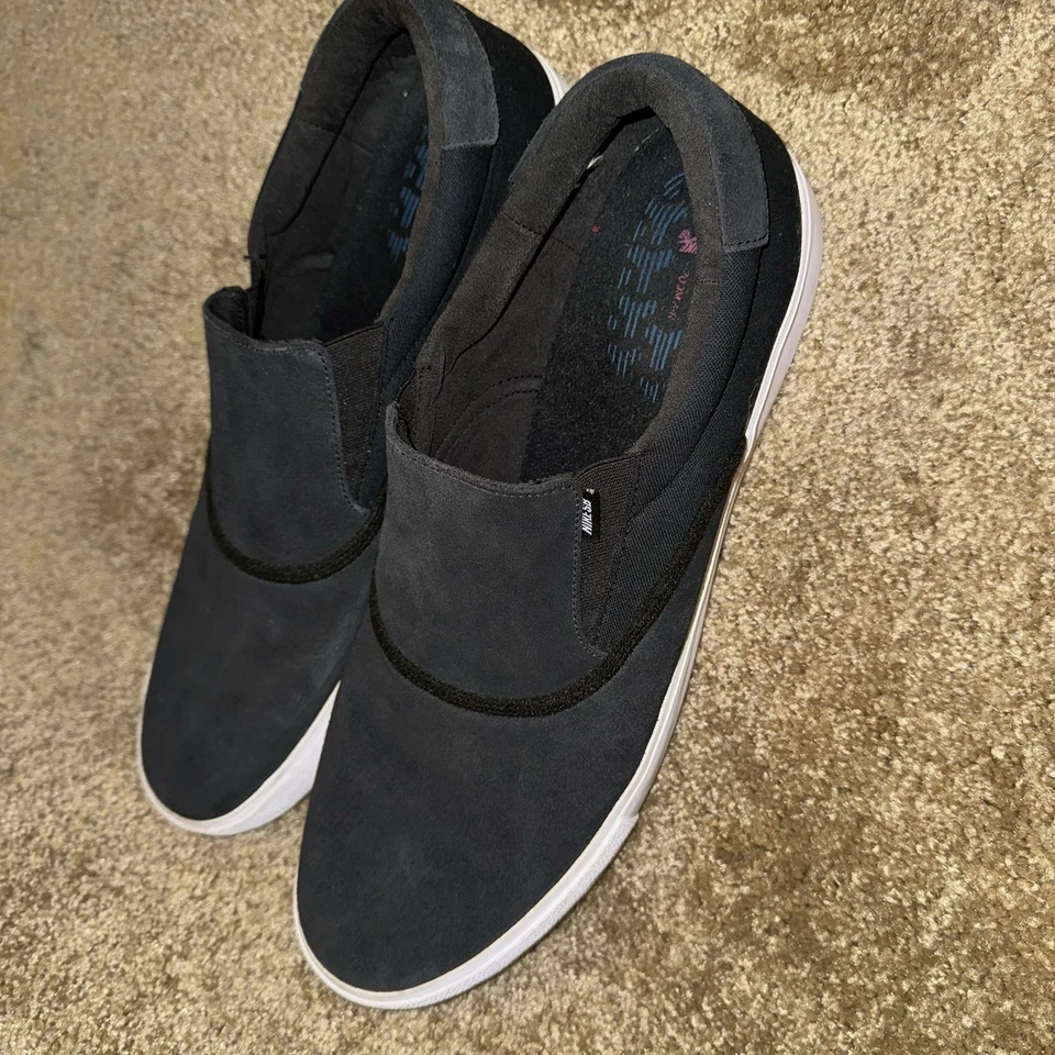 Nike SB Cromo Zapatos Sin Cordones Negro Gamuza Talla 18 CZ2373-001 Skateboarding Raro Foto 4 de 4