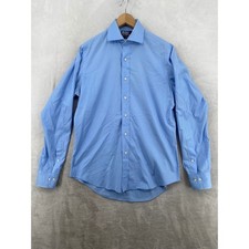 Polo Ralph Lauren Button Down Men 15.5 32/33 Blue Regent Custom Fit Cotton Shirt