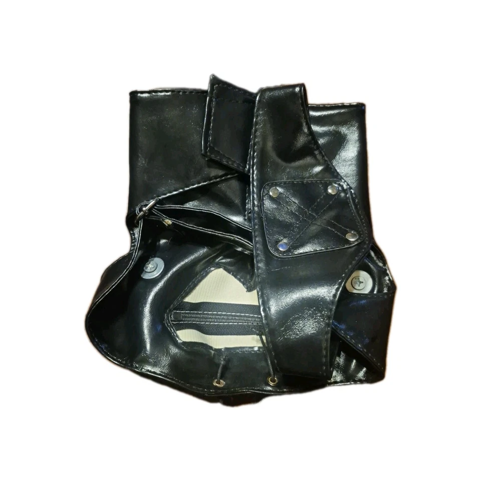 Máscara Media Cara Boca Vinilo Máscara Cremalleras para Juegos con disfraces y Fiesta de Halloween  Foto 2 de 2