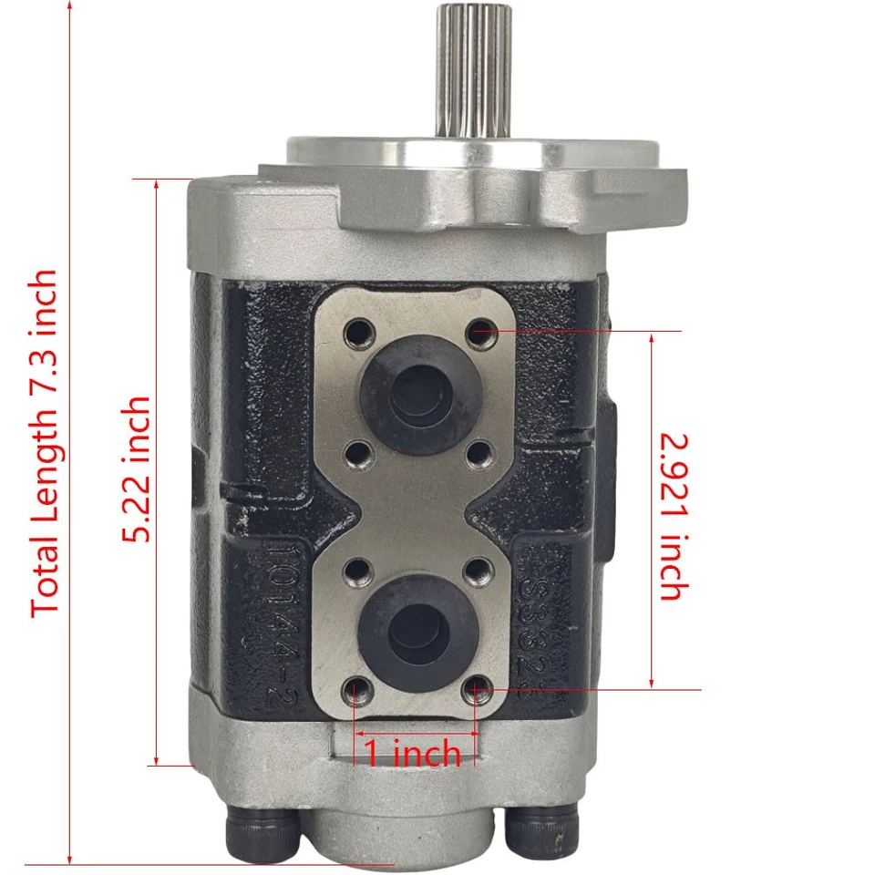 Hydraulic Pump 3C001-82203 Fit for Kubota M8540HDNB 3C001-82200 3C001-82202 - Image 2 of 4