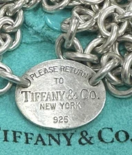 Tiffany & Co. Return to Tiffany 15.5” Necklace 925 Sterling Silver Link NY