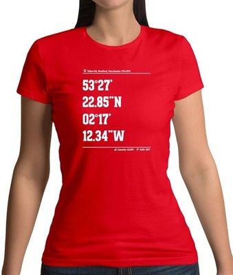 Cricket Coordinates Old Trafford Damen T-Shirt Ashes Spielerliebe England