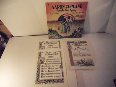 Aaron Copland Appalachian Spring LP Vinyl Album Record Classical + PRINTS  MV358