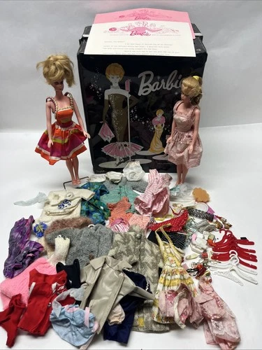 Vintage Barbie MATTEL 1962 Box Dolls Clothes Accessories Fan Club