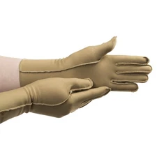 Compression Gloves for Arthritis Pain Relief Open Full Finger Camel Color
