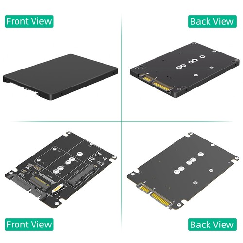 Adaptateur SSD 2 en 1 Combinant M.2 NGFF Key B et MSATA Vers 2,5 Pouces 3 6913 - Imagen 3 de 9
