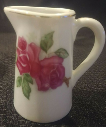 Lote de 3 portadientes vintage de porcelana rosa patrón floral jarra japonesa - Imagen 5 de 8