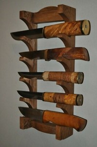 Wall mounted 5 Tier hard wood Stand For 