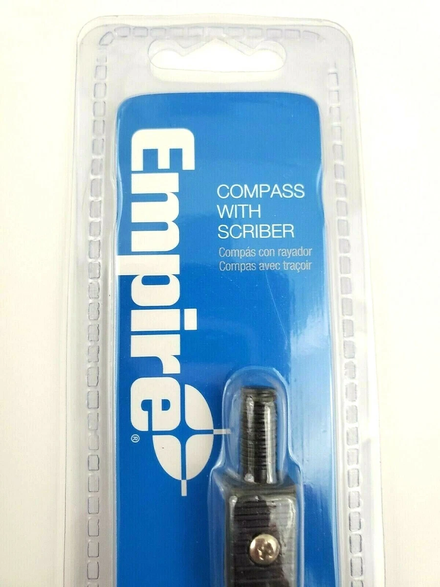 Empire 27031 Compass With Scriber Extends for Arcs Circles Up To