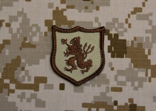 Mini DEVGRU Gold Squadron Lion Patch AOR1 NSWDG SEAL Team 6 Zero Dark Thirty ST6 - Foto 3 di 3