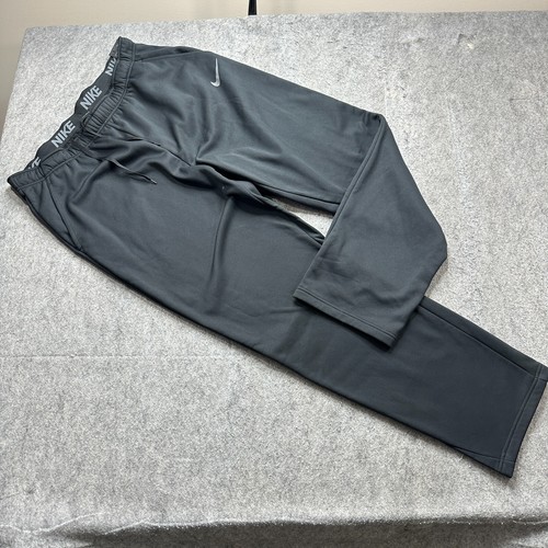 Nike THERMA-FIT Sweatpants Men 3XLT Black Open Hem Fleece Relaxed 34" 932253