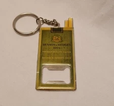 Vintage Benson and Hedges 100's cigarette advertising bottle opener key chain