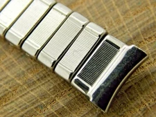 Crown Vintage Stainless Steel Expansion Watch Band 12mm Bracelet NOS Unused