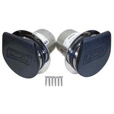 Corsa 11050 Marine Pair 4 In. Exhaust Tip With External Flapper