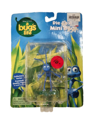 Disney A Bug's Life Flik Figure Die Cast Mini Bug New Rare Vintage Thinkway Toy