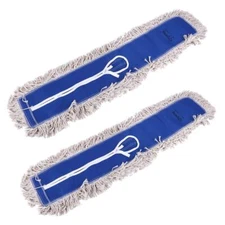 36" Industrial Strength Washable Cotton Microfiber Dust Flat Mop Head Refills Pa