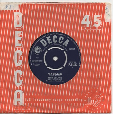BERN ELLIOTT AND THE FENMEN new orleans*everybody needs a little love 1964 DECCA