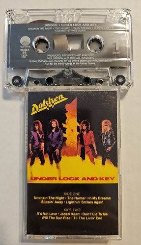 Dokken: Under Lock And Key Cassette 1985 Asylum Records Lynch Pilson Brown Hair