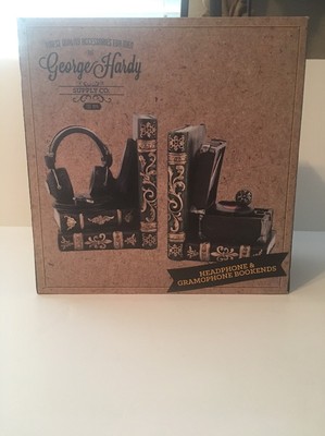 Decorative Resin Headphone Gramophone Bookend Great Gift For Dad