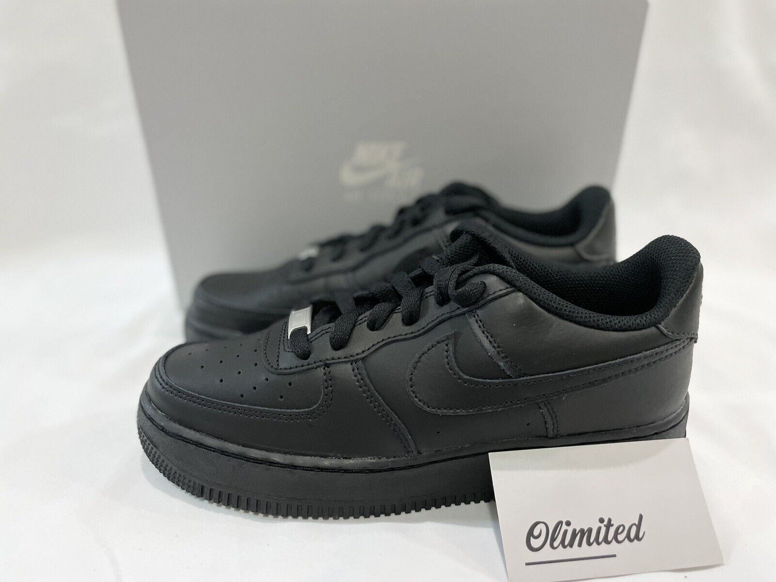 NIKE Air Force 1 '07 Low TRIPLE BLACK Men's CW2288-001, GS DH2920-001 AF1