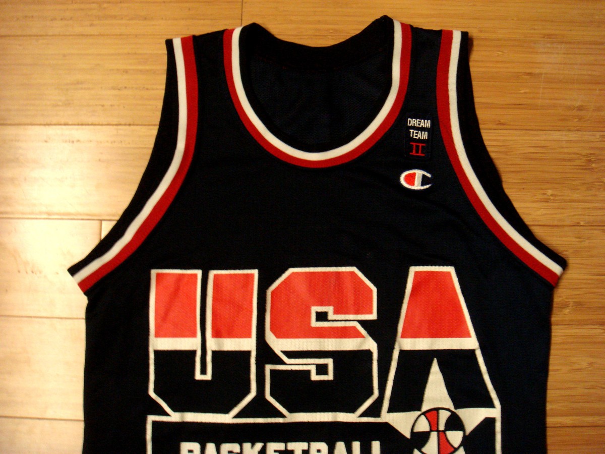 Vtg CHAMPION O'NEIL Jersey #13 BULLS Dream Team 2 NBA Tee